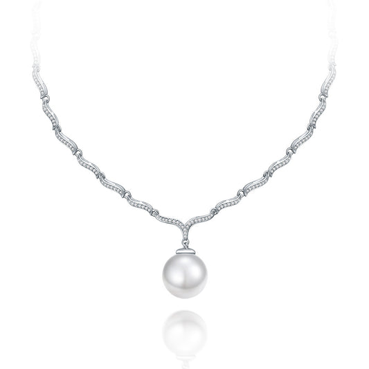 Peaceful pearl necklace