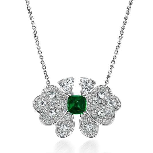 Sugar Tower Cultured Emerald Necklace