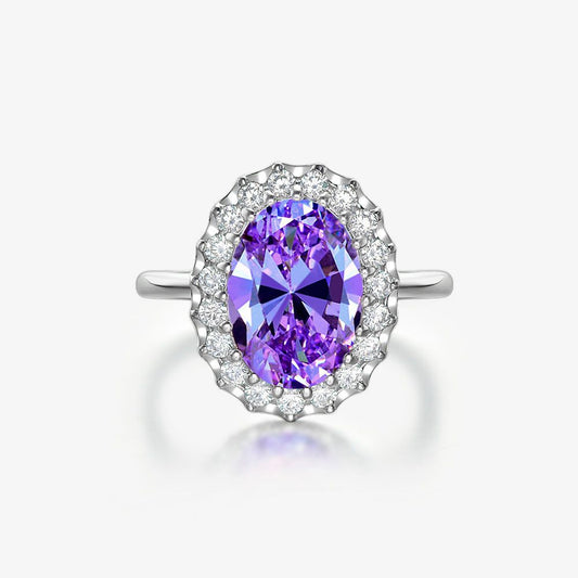 Stylish and elegant Morgan pink 8 carat flower-shaped diamond ring
