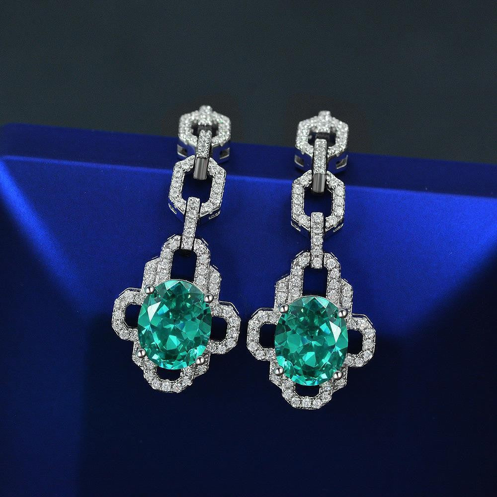 Paraiba earrings luxury high-end earrings