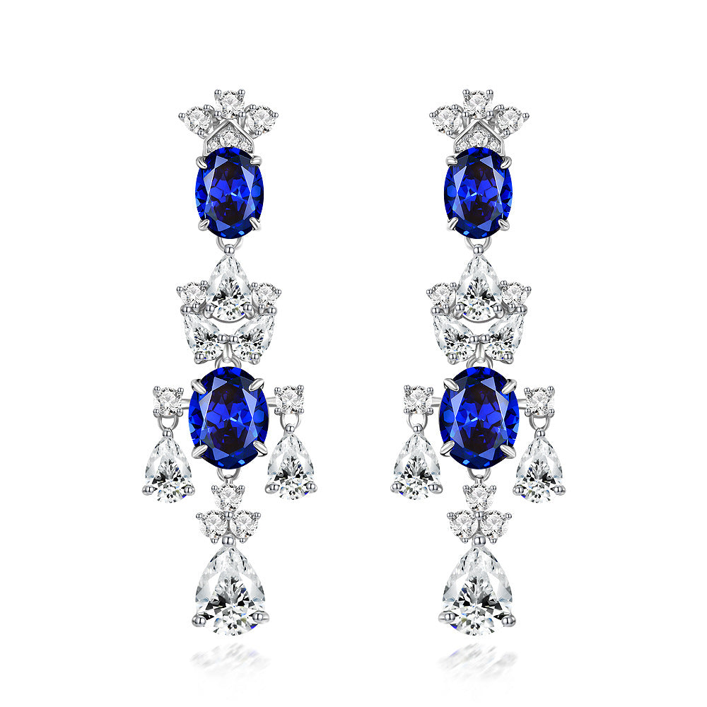 3CT sapphire stud earrings